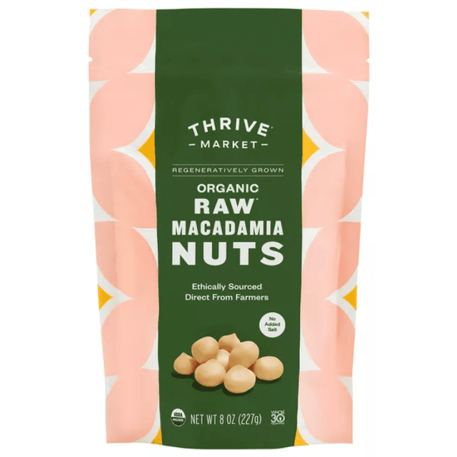 Thrive Market Regeneratively Grown Organic Raw Macadamia Nuts