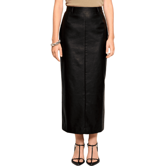 Pixie Market Yve Maxi Leather Skirt