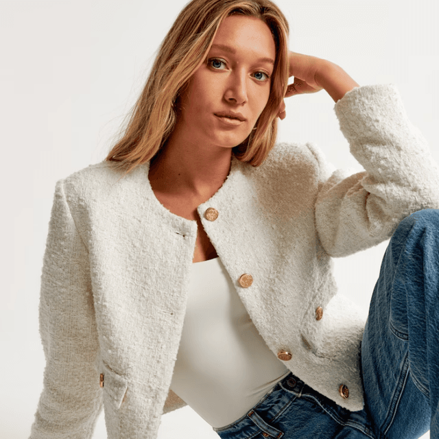 Abercrombie boucle cardigan store