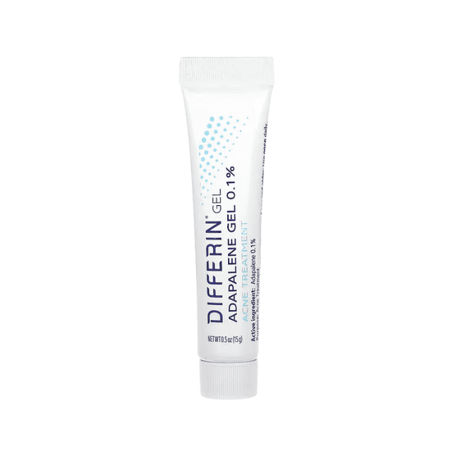 Differin, Adapalene Gel 0.1 % Acne Treatment, Fragrance Free, 0.5 oz