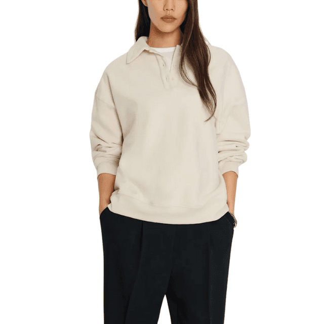 Reformation Nico Classic Polo Sweatshirt
