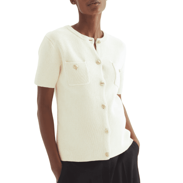 H&M MAMA Rib-Knit Cardigan