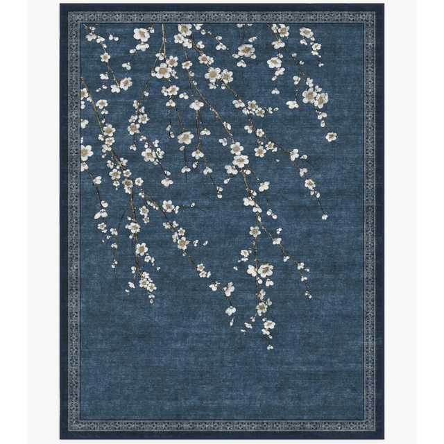 Gracie Sakura Indigo Tufted Rug