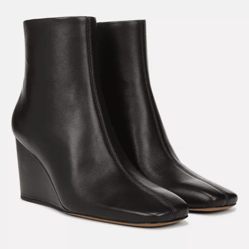 Comfortable wedge booties top