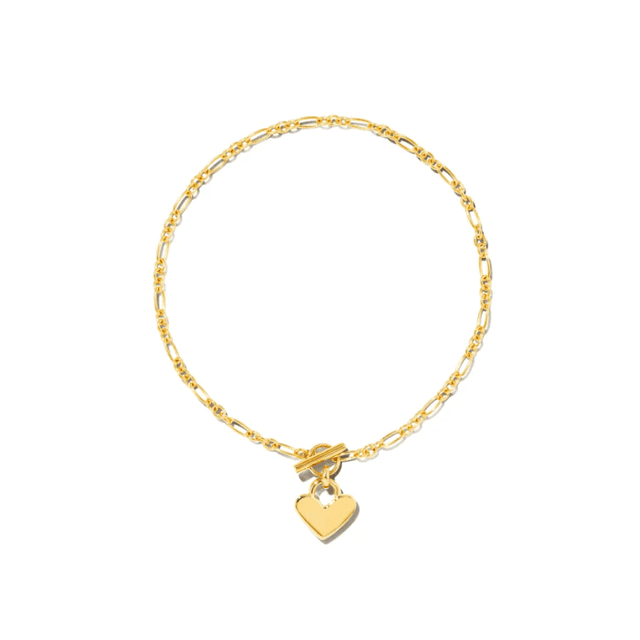 Kendra Scott Heart Padlock Chain Bracelet