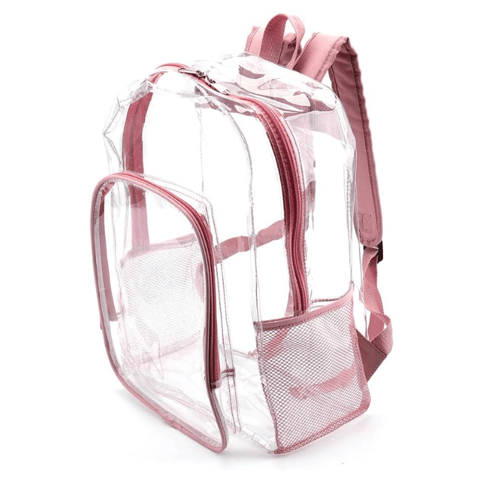  Clear Mini Backpack Stadium Approved, Waterproof and  Lightweight Heavy Duty Transparent Backpack for Concert, Security Travel &  Stadium