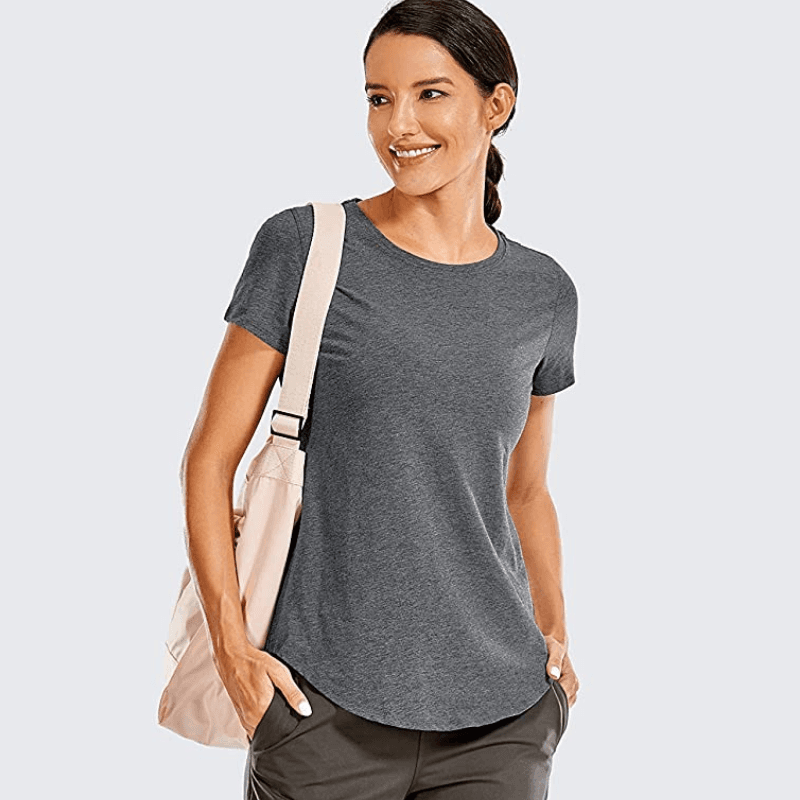 Cute workout tops best sale with sleeves