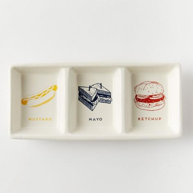 Fishs Eddy Condiment Serving Plate