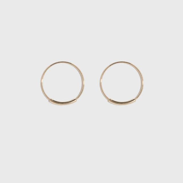Kathleen Whiaker Extra Small Hoop Earring Pari in 14k Yellow Gold