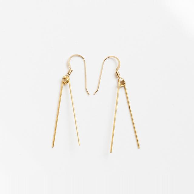 Gold Nettle Earrings by Metonym for Of a Kind