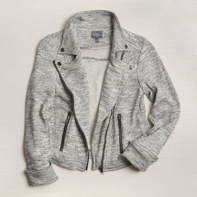 Market and Spruce Elissa French Terry Moto Jacket