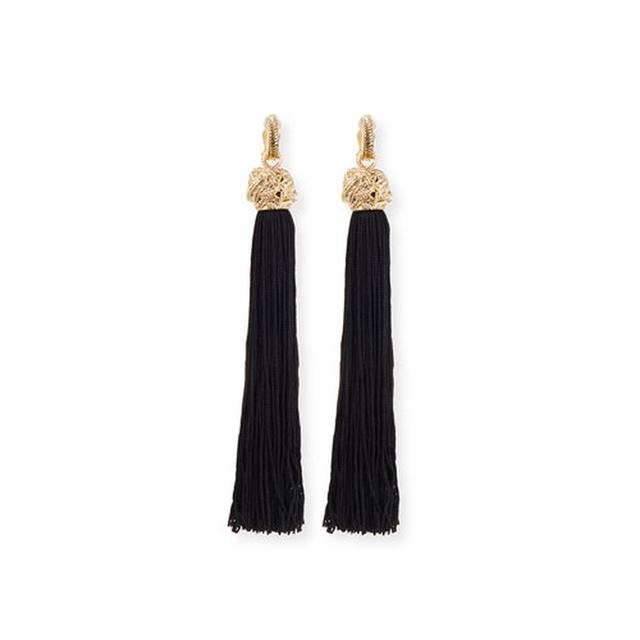 Saint Laurent Loulou Tassel Duster Earrings