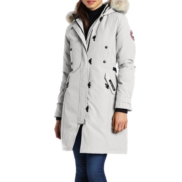 Canada Goose Kensington Parka in Silver Birch or White