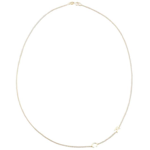 Maya Brenner 14K Gold 2 Letter Necklace
