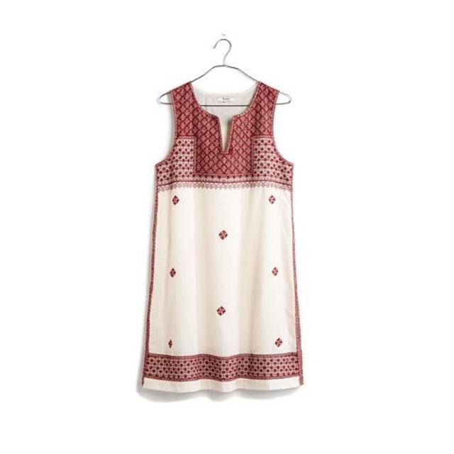 Madewell Stitchmosaic Shiftdress