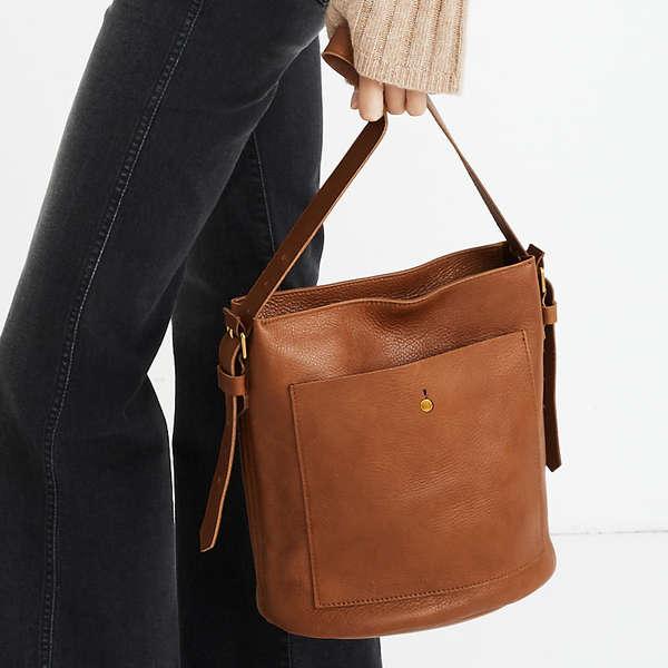 T Monogram Bucket Bag: Women's Designer Crossbody Bags