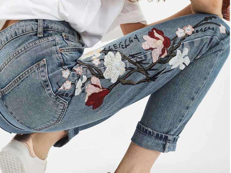 Embroidered Jeans