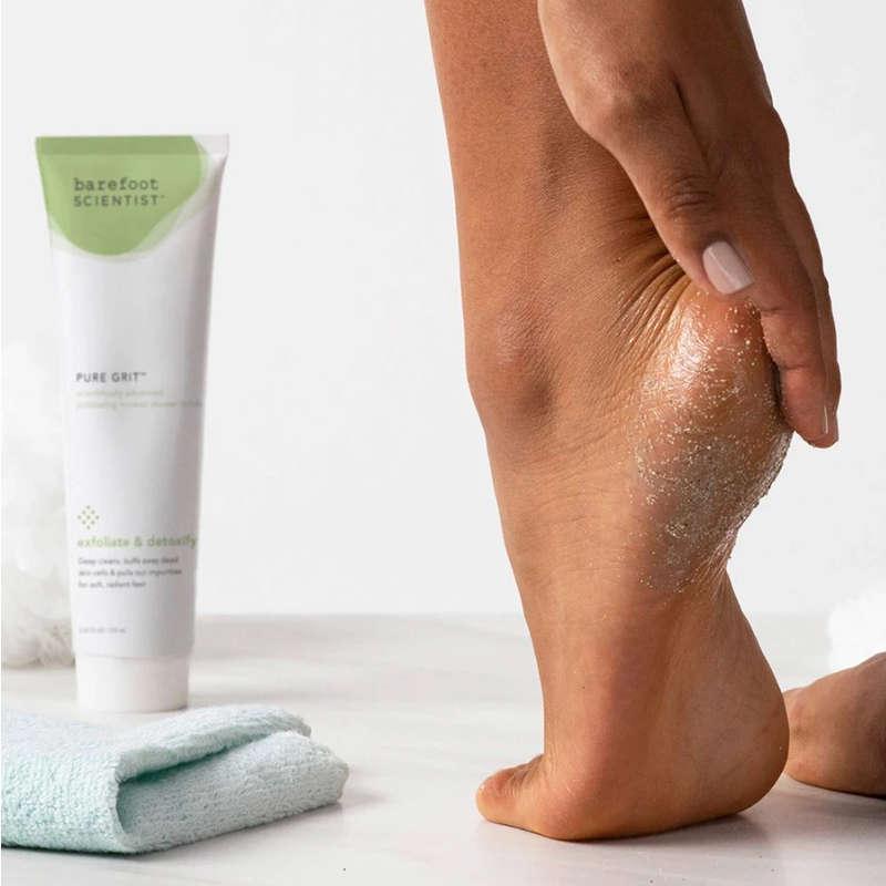 FootFitter Foot Scrub Exfoliating Natural Sea Salt Based Feet & Dry Skin Scrub Sweet Vanilla (11.2 oz.)