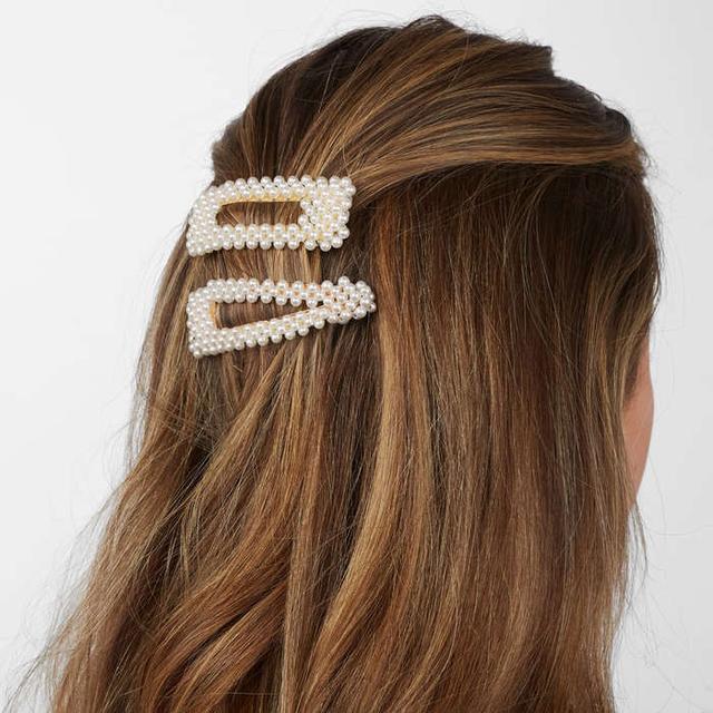 Rhinestone Embellished Hair Pin Set