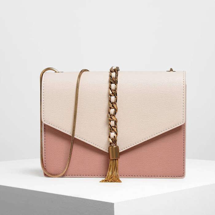 charles and keith pink bag