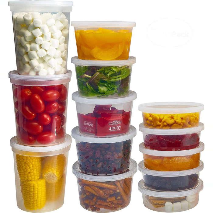 fullstar 14-piece Food storage Containers Set with Lids, Plastic Leak-Proof  BPA-Free Containers for Kitchen Organization, Meal Prep, Lunch Containers
