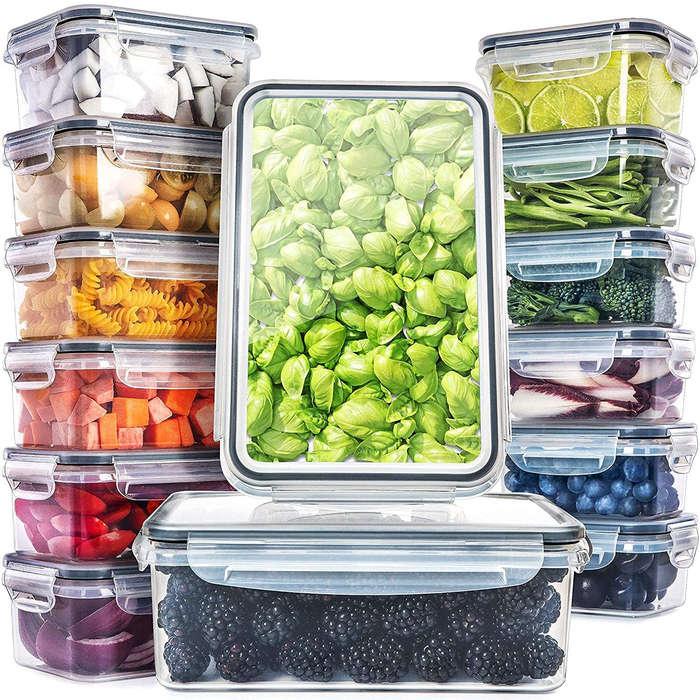 24-Piece FineDine Superior Glass Food Storage Containers Set (Various)