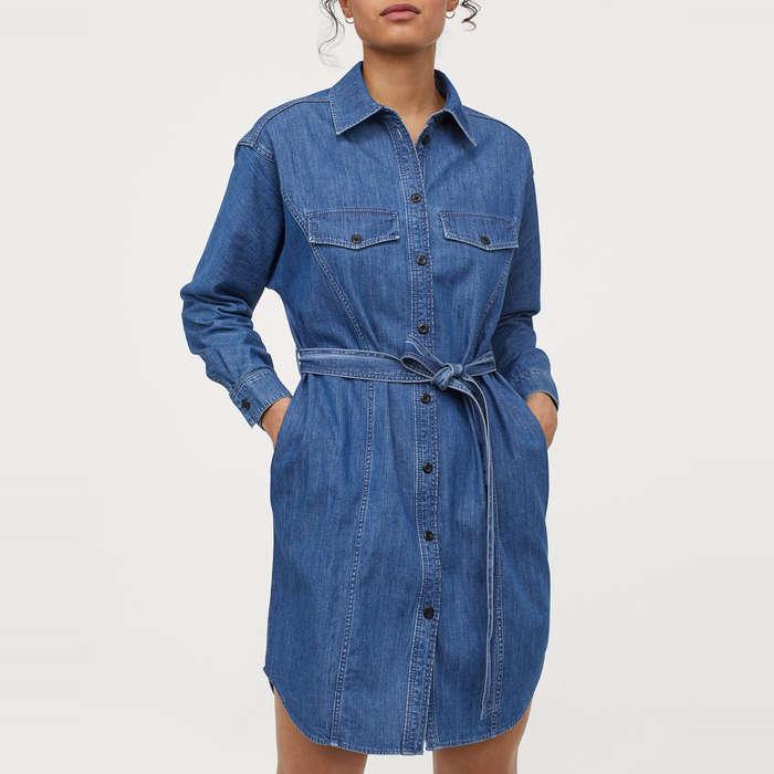 H&M Denim Shirt Dress