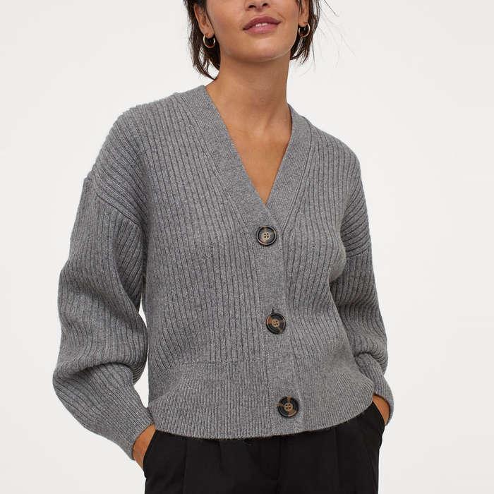 H&M Rib-Knit Cardigan