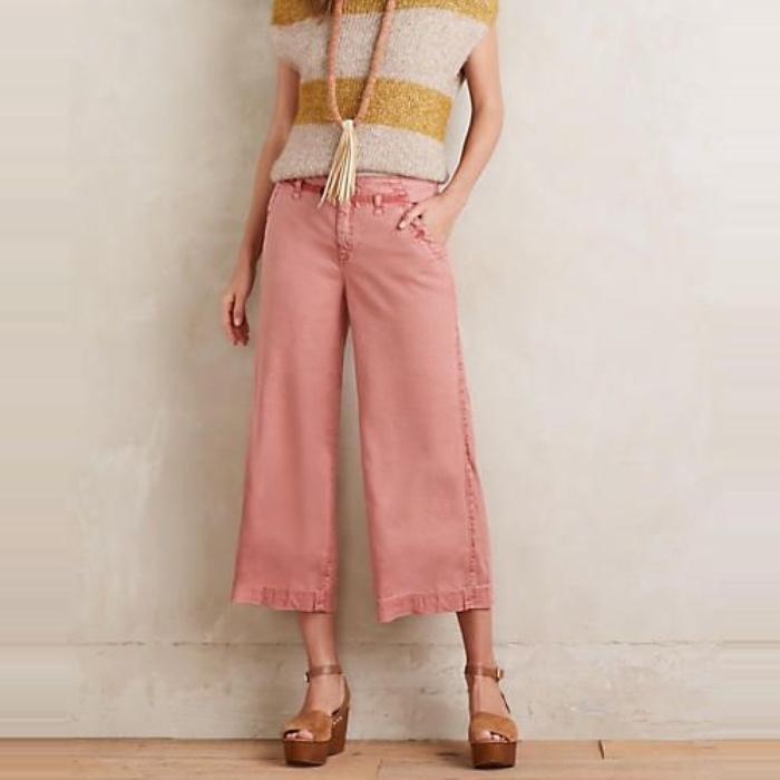 Pilcro Linen Culottes