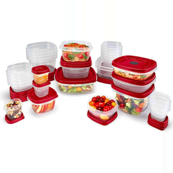 Food Storage Rubbermaid Containers 24-Pcs Set W/ Easy Find Vented