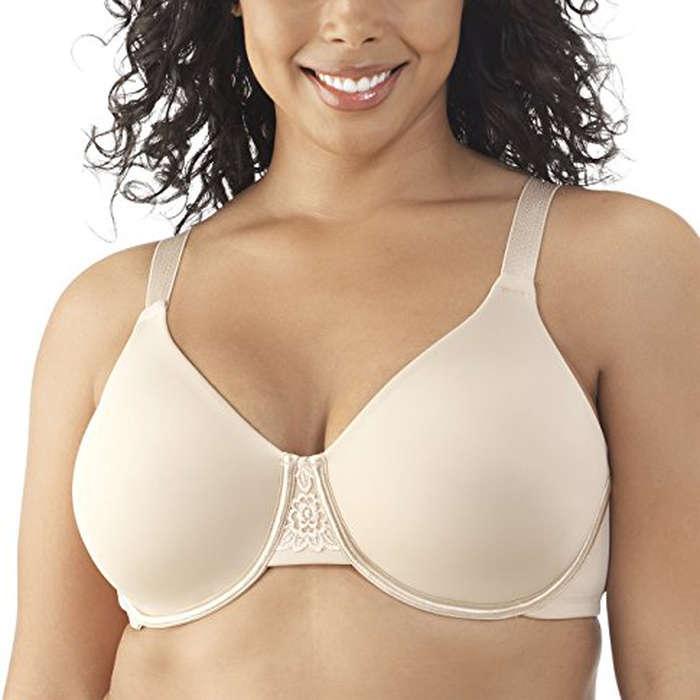 Hanes Women's Comfort Evolution Lace Wirefree Bra Tick Tock Black Size for  sale online