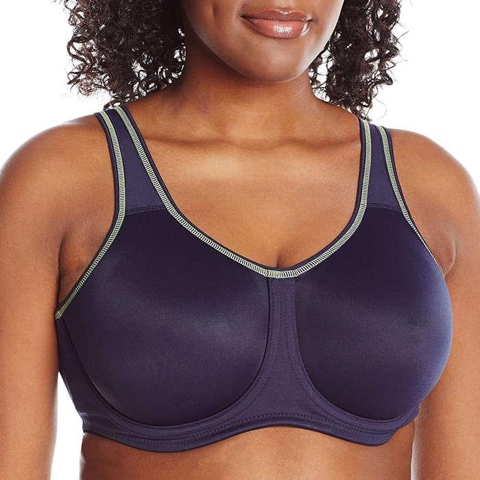SYROKAN Women's Strong Support Sports Bra - Mesh with Underwire