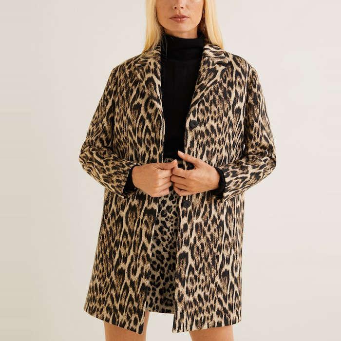 Unstructured Leopard Coat