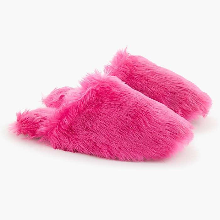 J.Crew Fuzzy Slippers