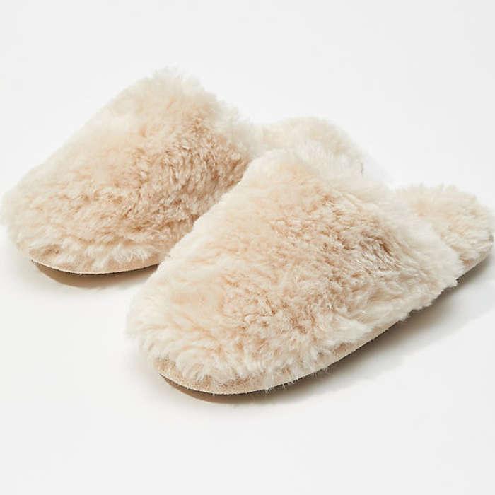 Loft Faux Fur Slippers