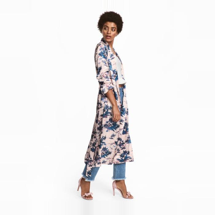 H&M Long Satin Coat