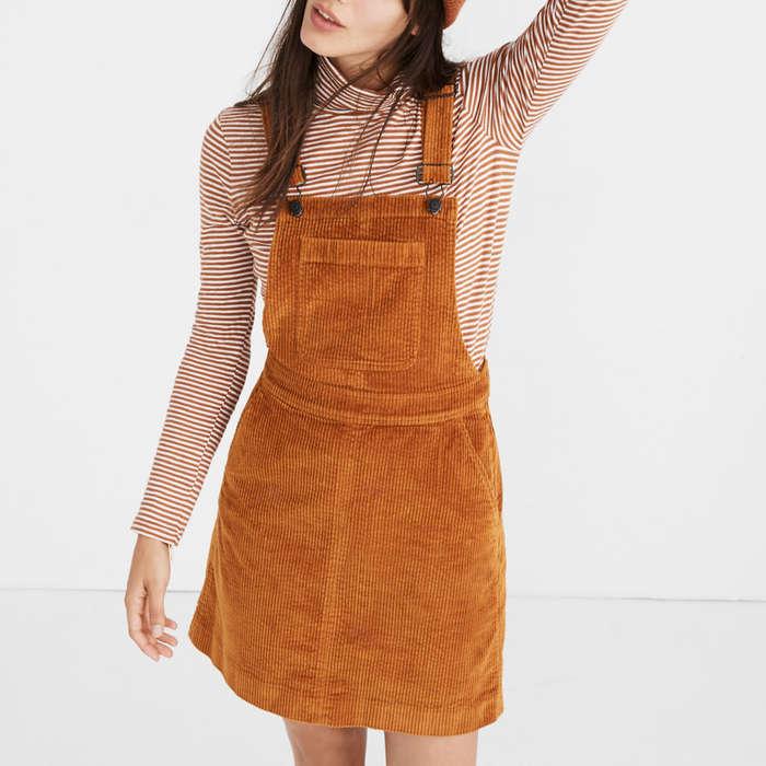 Corduroy Overall Dress