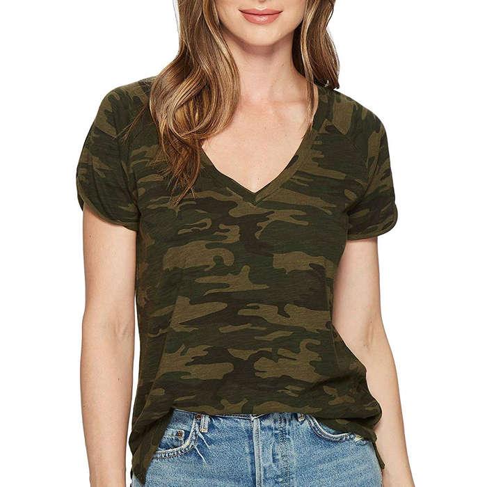 Sanctuary Camo V-Neck Tee
