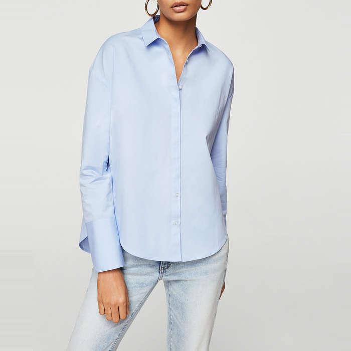 Mango  Pearls Cotton Shirt