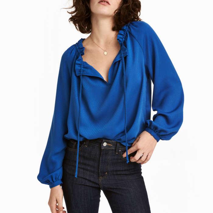H&M Ruffle Detail Blouse