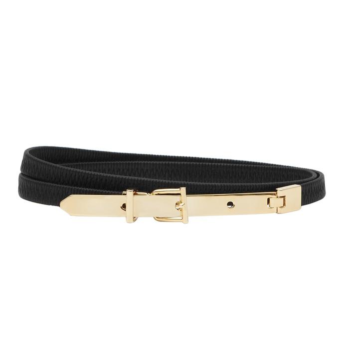 Maria Ruched Leather Belt
