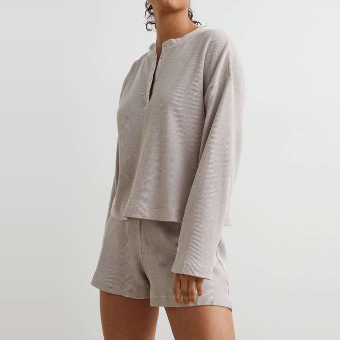 H&M Waffled Jersey Pajamas