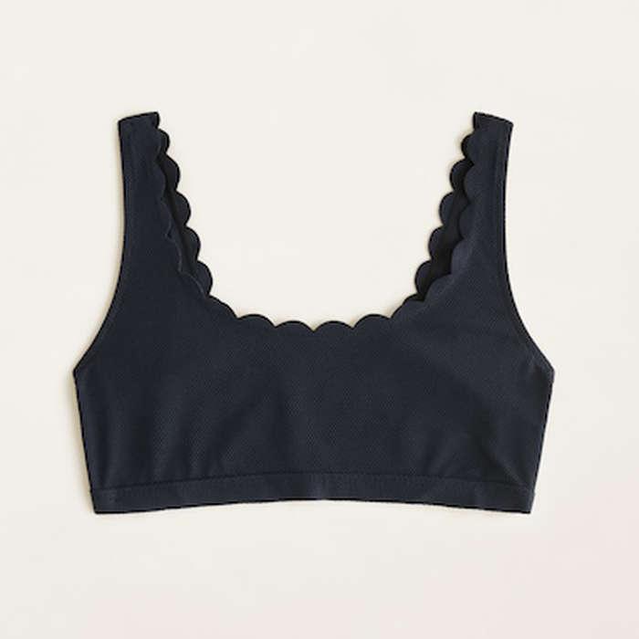 Mango Scalloped Bikini Top