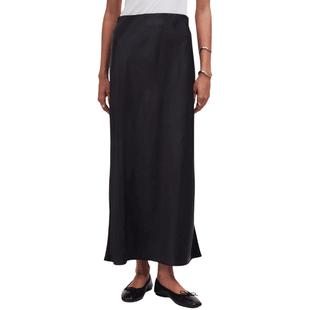 Madewell Satin Maxi Slip Skirt