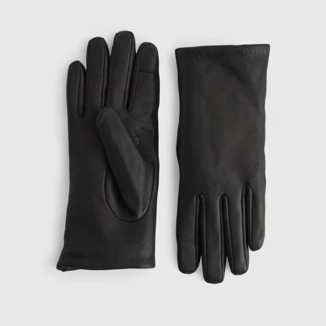 Women's Cashmere Lined Leather Gloves