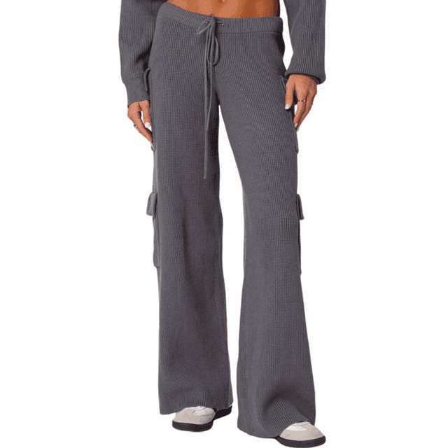 Edikted Wynter Knit Cargo Pants