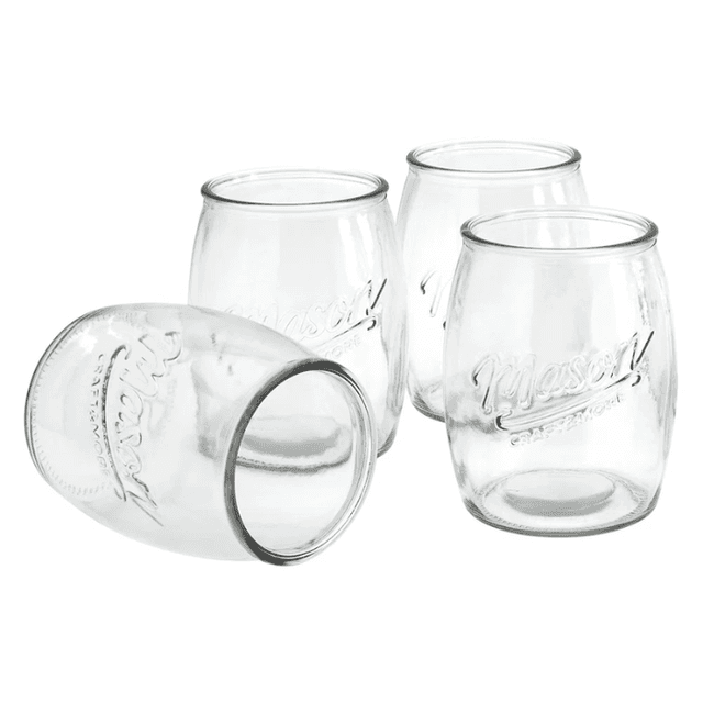 Mason Craft & More 4 Pack 24oz Belly Jars