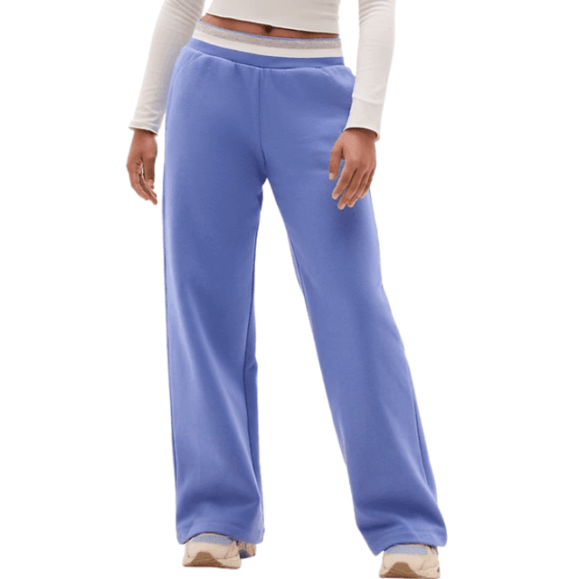 Athleta Girl All Day Sparkle Rib Wide Fleece Leg Pant