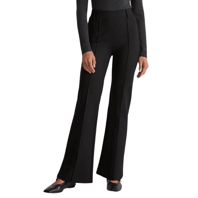 Quince Ultra-Stretch Ponte Flare Leg Pants