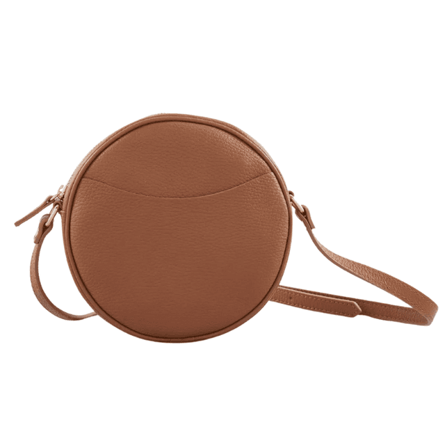 Quince Italian Leather Circle Crossbody Bag